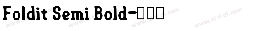 Foldit Semi Bold字体转换